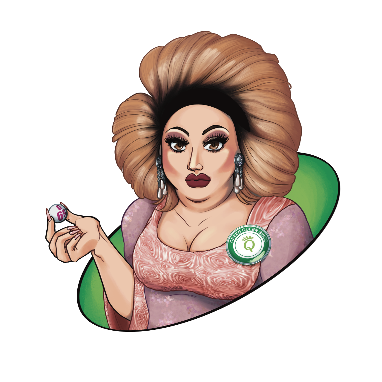 Green Queen Bingo - logo